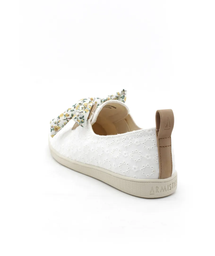 Best L'Empreinte Chaussures ARMISTICE STONE ONE W TWILL BRODE blanc