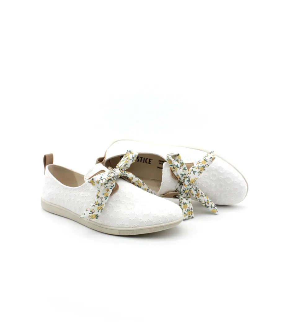 Best L'Empreinte Chaussures ARMISTICE STONE ONE W TWILL BRODE blanc