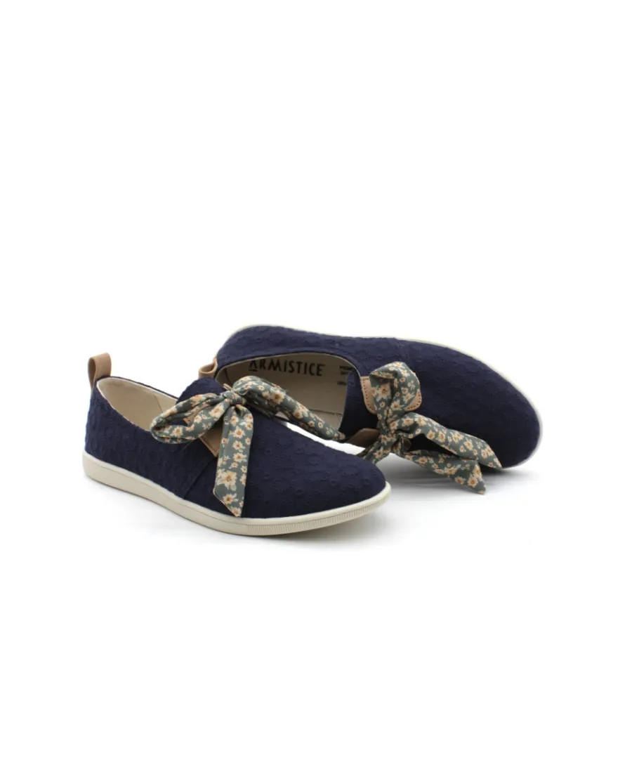 Cheap L'Empreinte Chaussures ARMISTICE STONE ONE W TWILL BRODE marine