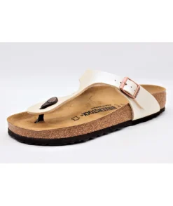 Sale L'Empreinte Chaussures BIRKENSTOCK GIZEH BIRKO GRACEFUL PEARL WHITE Pearly white