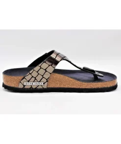 Flash Sale L'Empreinte Chaussures BIRKENSTOCK GIZEH GATOR GLEAM BLACK noir