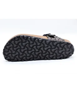Flash Sale L'Empreinte Chaussures BIRKENSTOCK GIZEH GATOR GLEAM BLACK noir