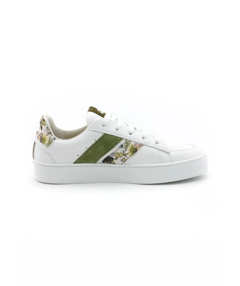 Cheap L'Empreinte Chaussures CAVAL HIGH SLASH GREEN FLORAL blanc