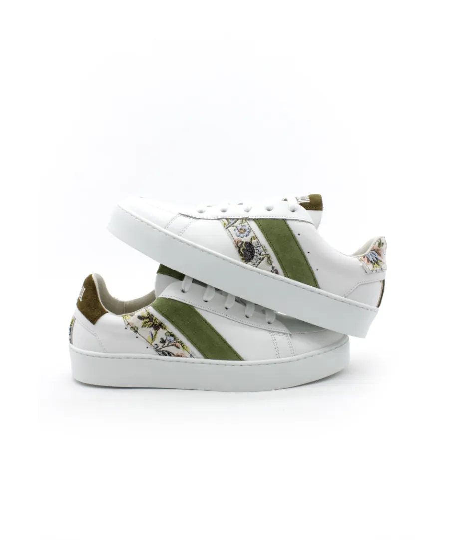 Cheap L'Empreinte Chaussures CAVAL HIGH SLASH GREEN FLORAL blanc