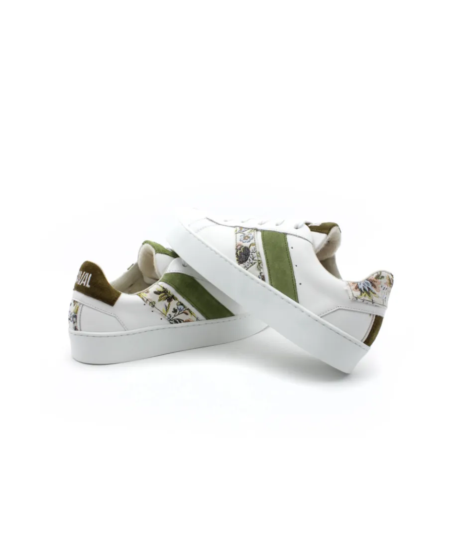 Cheap L'Empreinte Chaussures CAVAL HIGH SLASH GREEN FLORAL blanc