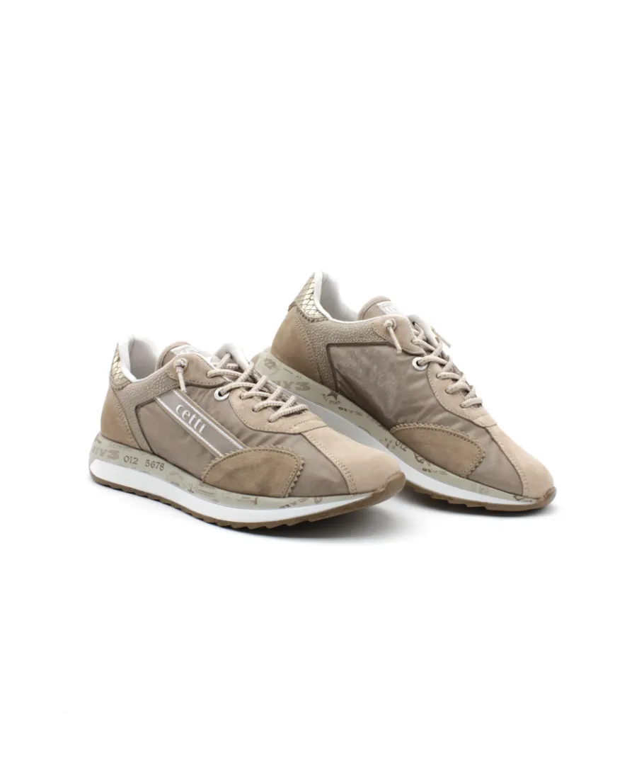 Best L'Empreinte Chaussures CETTI C1319 ANTE MESH taupe