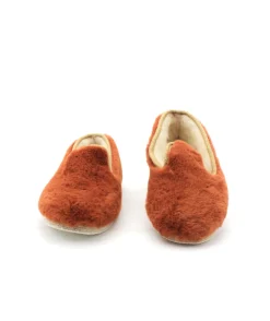 Discount L'Empreinte Chaussures CHAUSSE MOUTON CARESSE brique