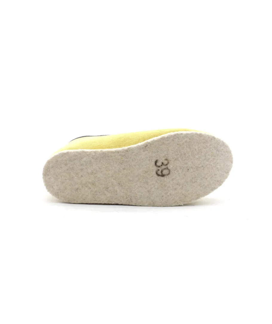 Clearance L'Empreinte Chaussures CHAUSSE MOUTON COTELE jaune
