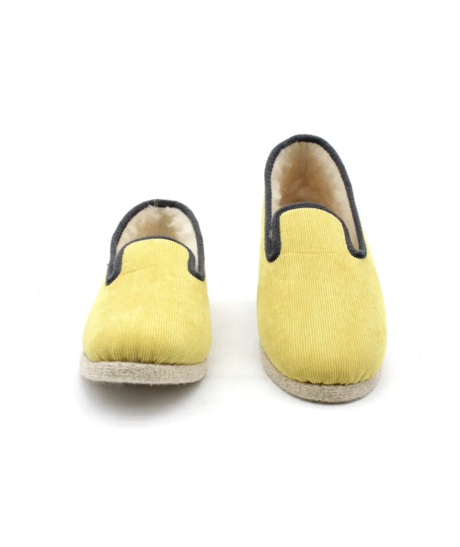 Clearance L'Empreinte Chaussures CHAUSSE MOUTON COTELE jaune