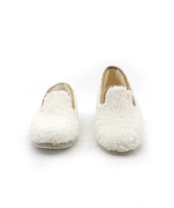 Fashion L'Empreinte Chaussures CHAUSSE MOUTON LAINEY blanc