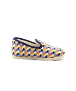 Shop L'Empreinte Chaussures CHAUSSE MOUTON RAINBOW marine