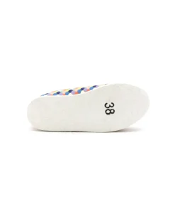 Shop L'Empreinte Chaussures CHAUSSE MOUTON RAINBOW marine