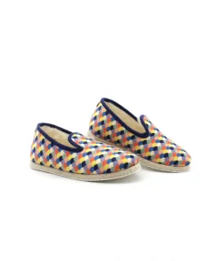 Shop L'Empreinte Chaussures CHAUSSE MOUTON RAINBOW marine
