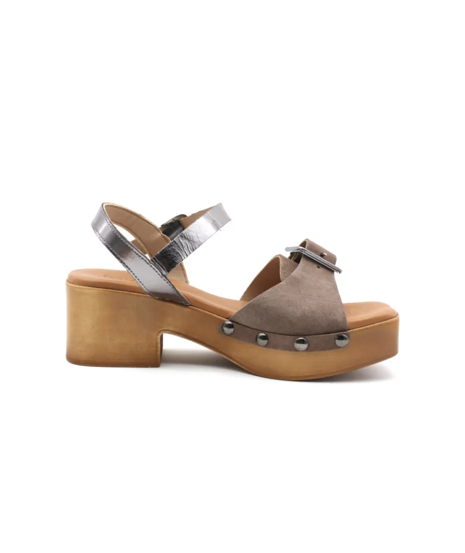 Fashion L'Empreinte Chaussures COCO & ABRICOT COLOGNE V2770A taupe