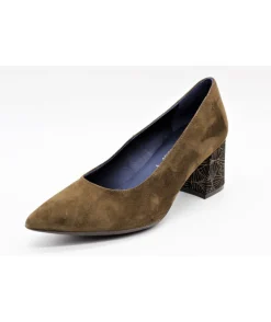 Shop L'Empreinte Chaussures DORKING 7720 SOFI VELOURS kaki
