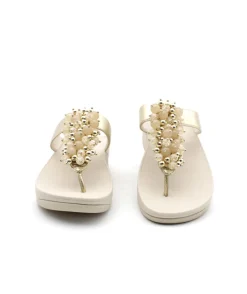 New L'Empreinte Chaussures FITFLOP FINO BAUBLE BEAD platine