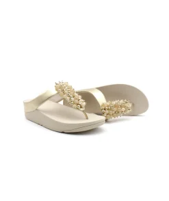 New L'Empreinte Chaussures FITFLOP FINO BAUBLE BEAD platine