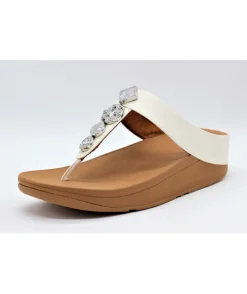 Best Sale L'Empreinte Chaussures FITFLOP FINO CIRCLE TOE THONG ivoire