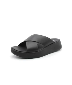 Shop L'Empreinte Chaussures FITFLOP F-MODE LEATHER noir