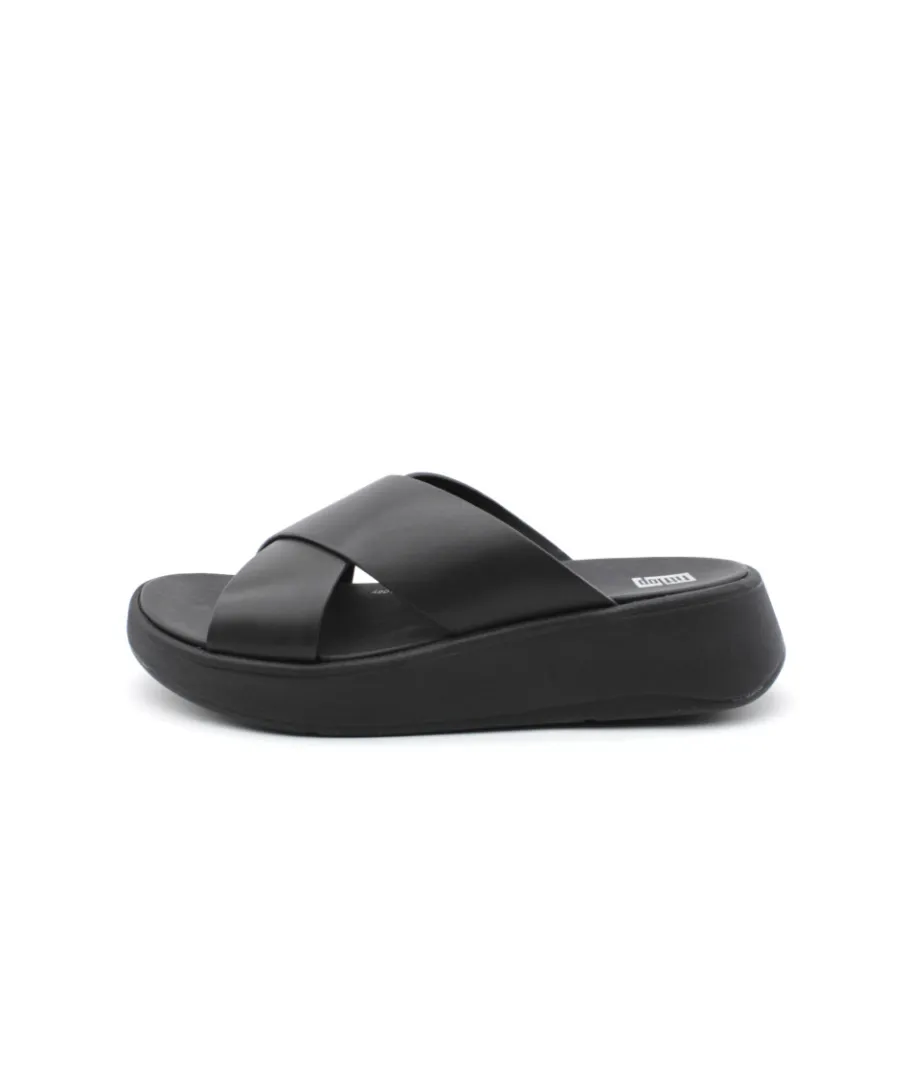 Shop L'Empreinte Chaussures FITFLOP F-MODE LEATHER noir