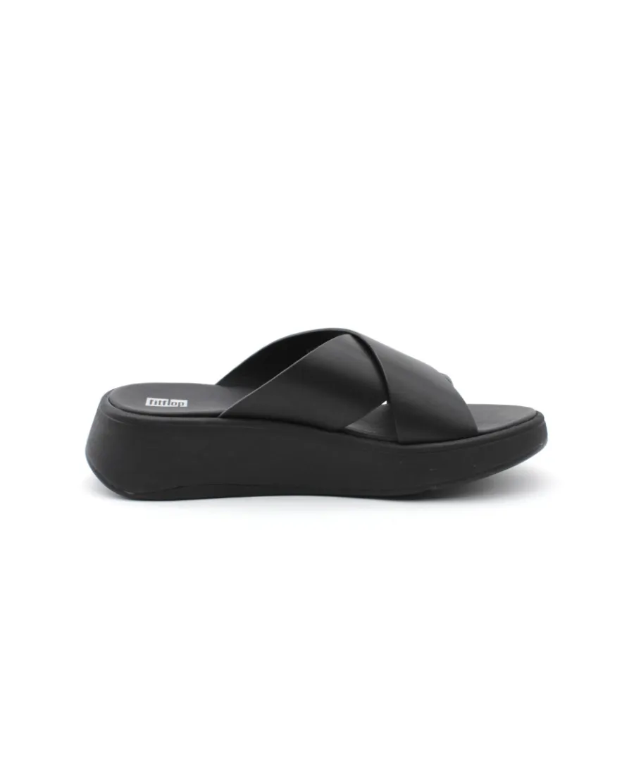 Shop L'Empreinte Chaussures FITFLOP F-MODE LEATHER noir