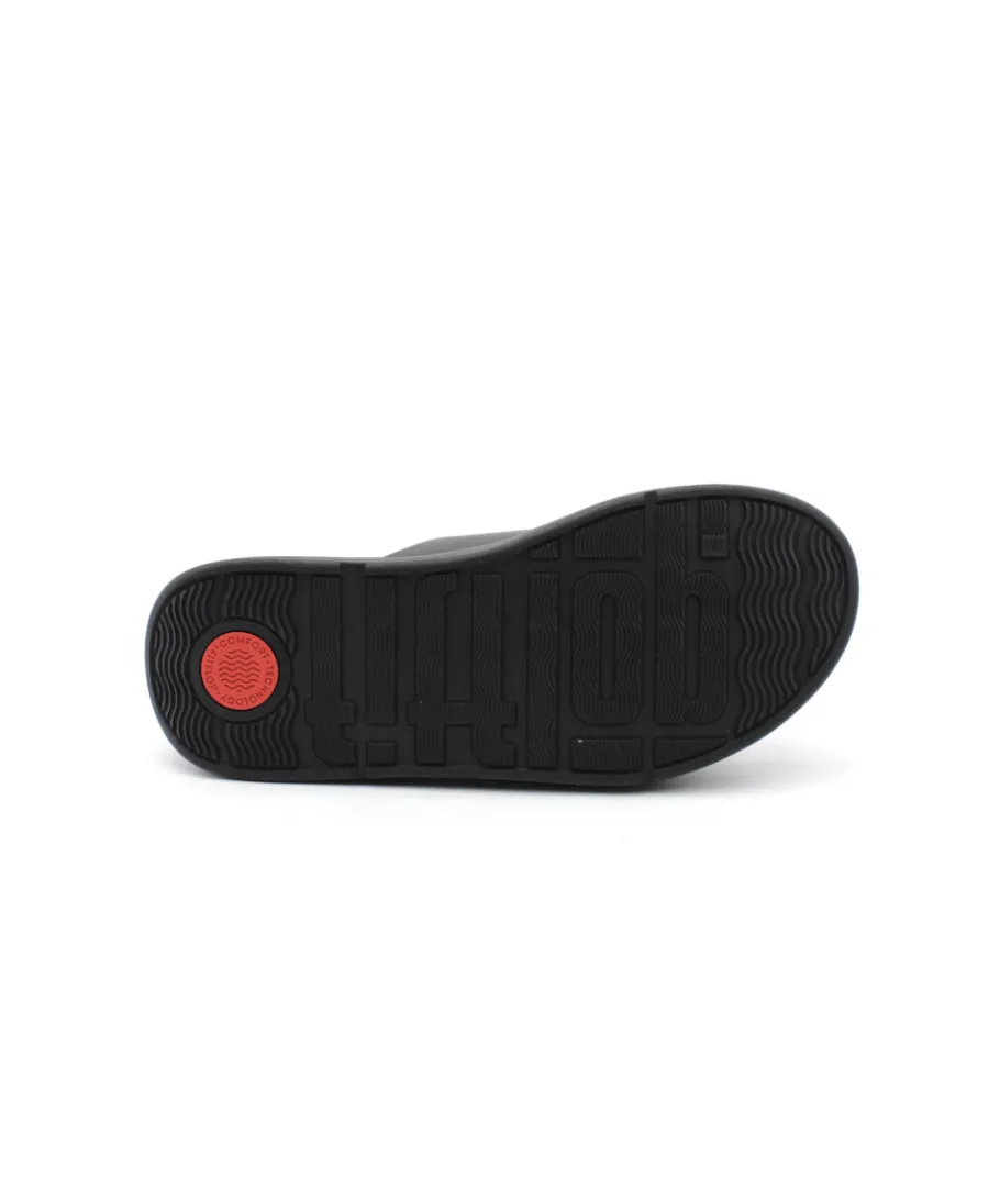 Shop L'Empreinte Chaussures FITFLOP F-MODE LEATHER noir