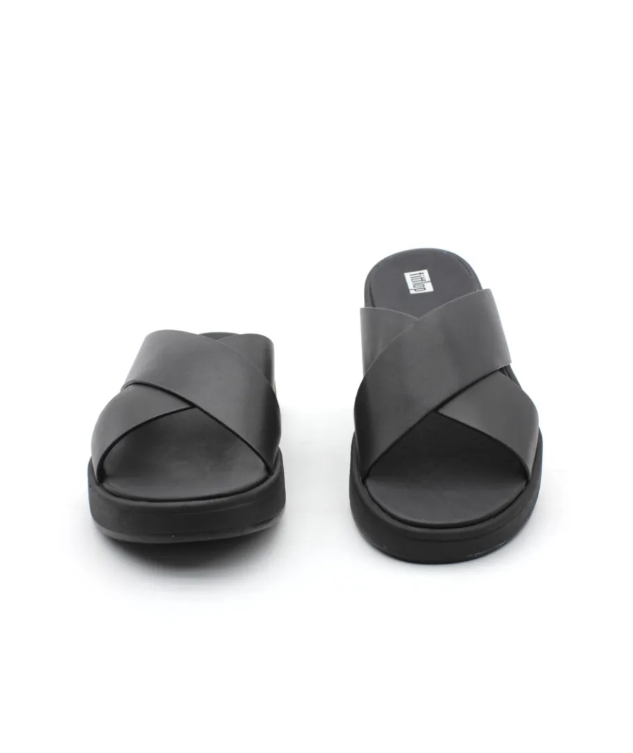 Shop L'Empreinte Chaussures FITFLOP F-MODE LEATHER noir