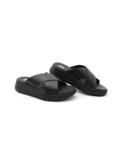 Shop L'Empreinte Chaussures FITFLOP F-MODE LEATHER noir
