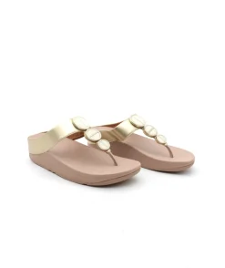 Discount L'Empreinte Chaussures FITFLOP HALO TOE POST platine