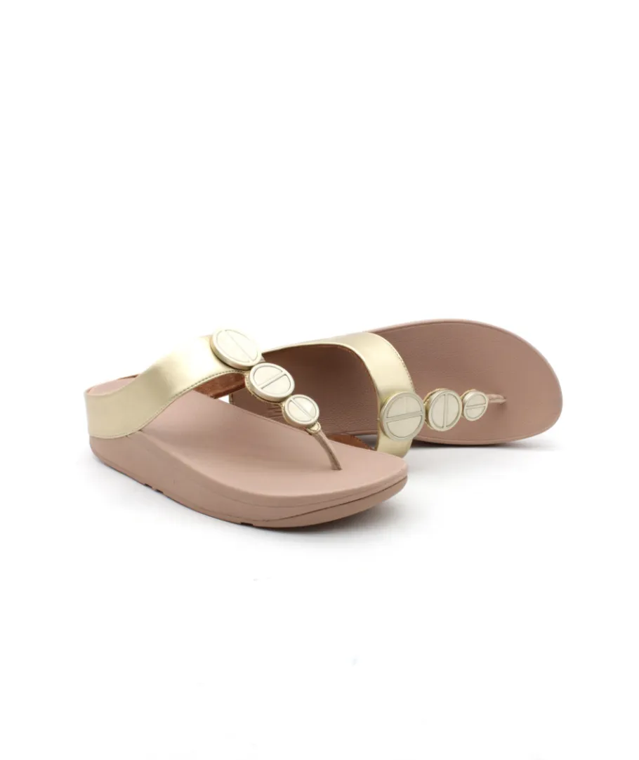 Discount L'Empreinte Chaussures FITFLOP HALO TOE POST platine