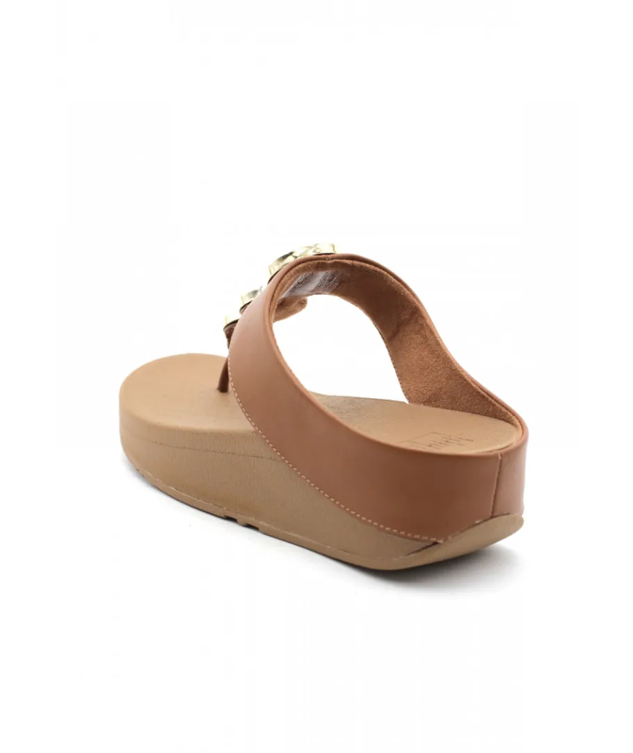 Store L'Empreinte Chaussures FITFLOP HALO TOE POST camel