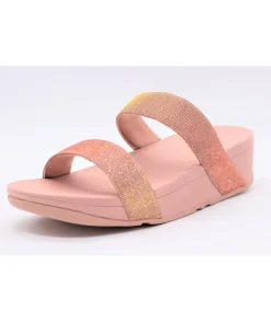 Best Sale L'Empreinte Chaussures FITFLOP LOTTIE GLITZY SLIDE ROSE GOLD
