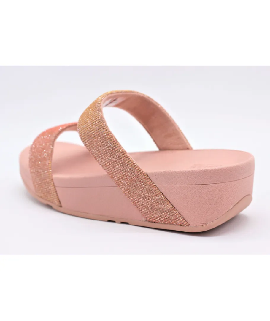 Best Sale L'Empreinte Chaussures FITFLOP LOTTIE GLITZY SLIDE ROSE GOLD