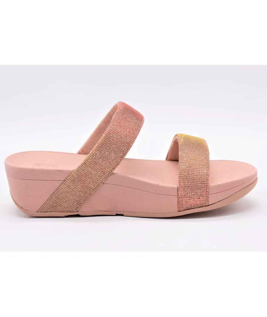 Best Sale L'Empreinte Chaussures FITFLOP LOTTIE GLITZY SLIDE ROSE GOLD