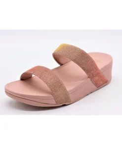 Best Sale L'Empreinte Chaussures FITFLOP LOTTIE GLITZY SLIDE ROSE GOLD
