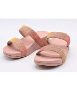 Best Sale L'Empreinte Chaussures FITFLOP LOTTIE GLITZY SLIDE ROSE GOLD