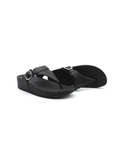Shop L'Empreinte Chaussures FITFLOP LULU ADJUSTABLE LEATHER noir