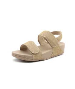 Fashion L'Empreinte Chaussures FITFLOP LULU ADJUSTABLE SHIMMERLUX beige