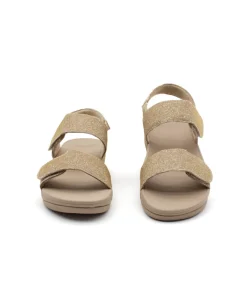 Fashion L'Empreinte Chaussures FITFLOP LULU ADJUSTABLE SHIMMERLUX beige