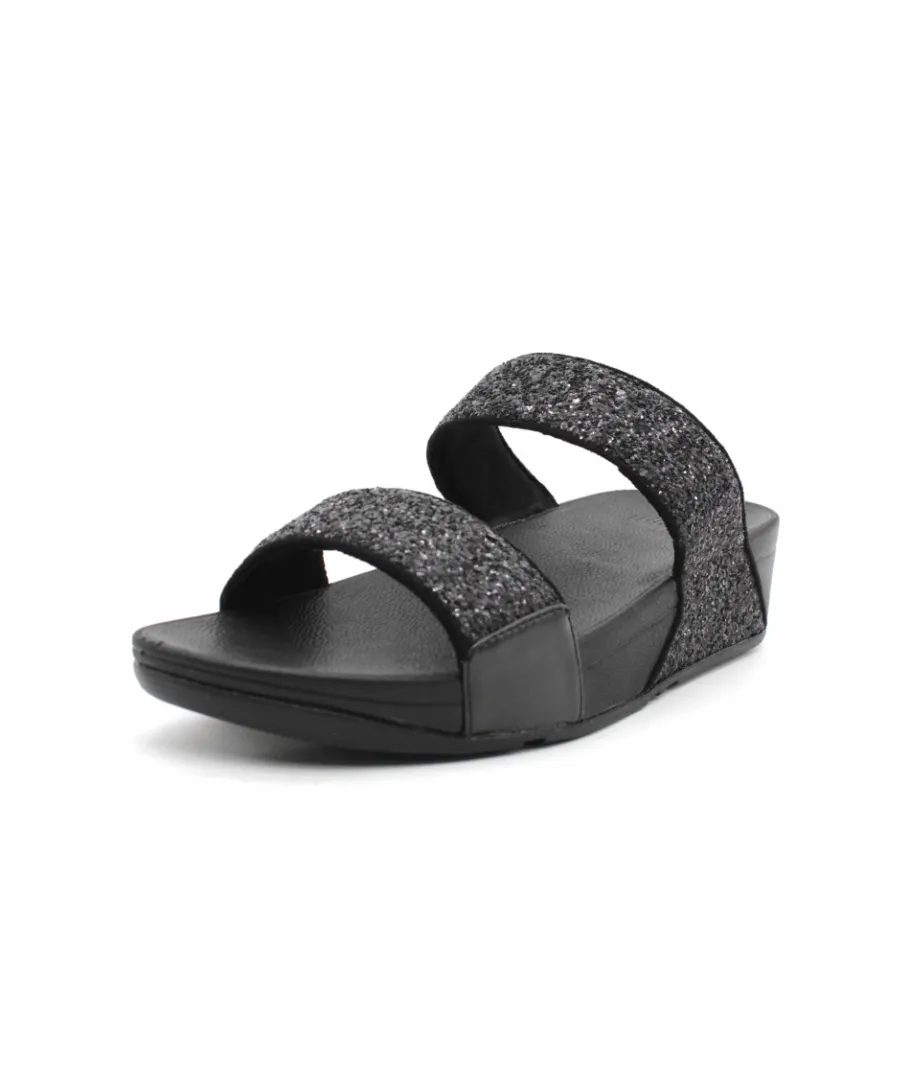 Flash Sale L'Empreinte Chaussures FITFLOP LULU GLITTER SLIDES noir