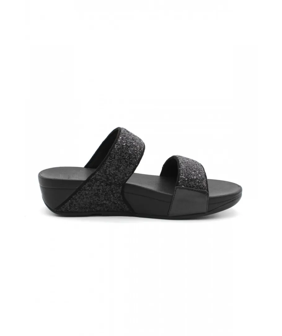Flash Sale L'Empreinte Chaussures FITFLOP LULU GLITTER SLIDES noir