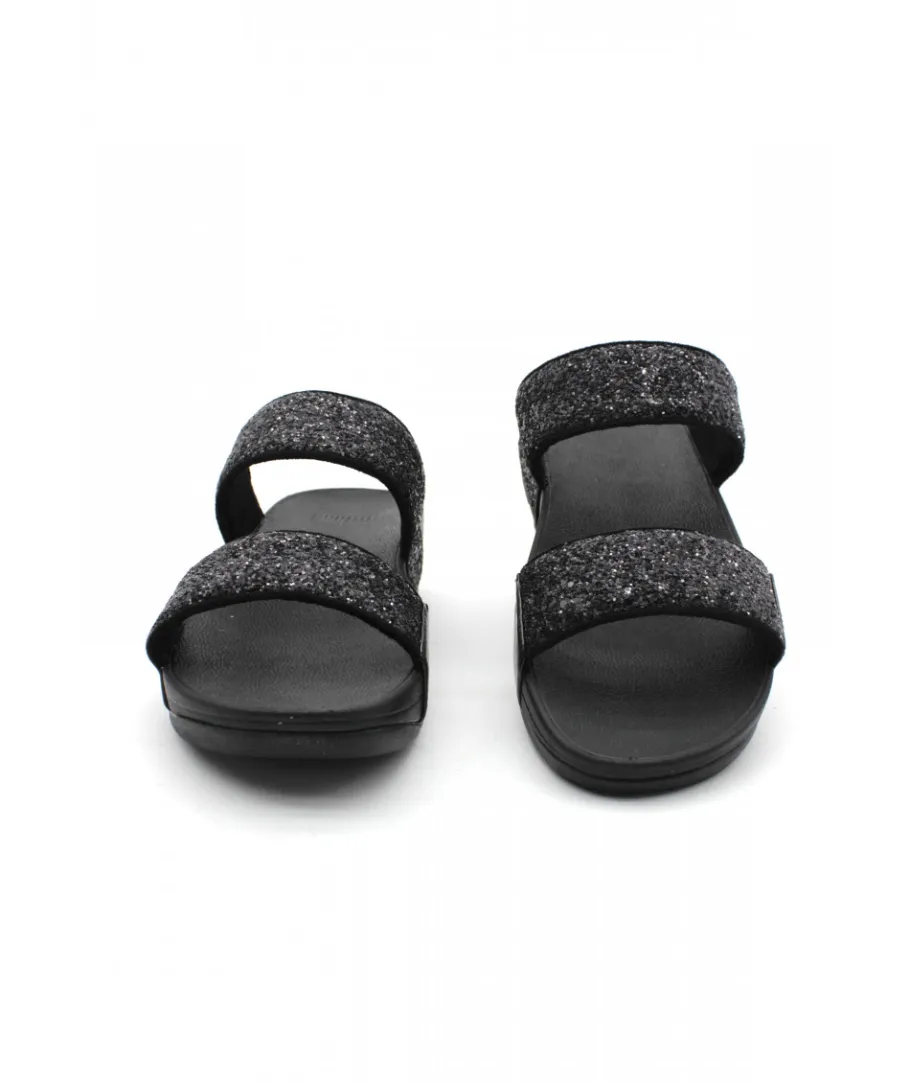Flash Sale L'Empreinte Chaussures FITFLOP LULU GLITTER SLIDES noir