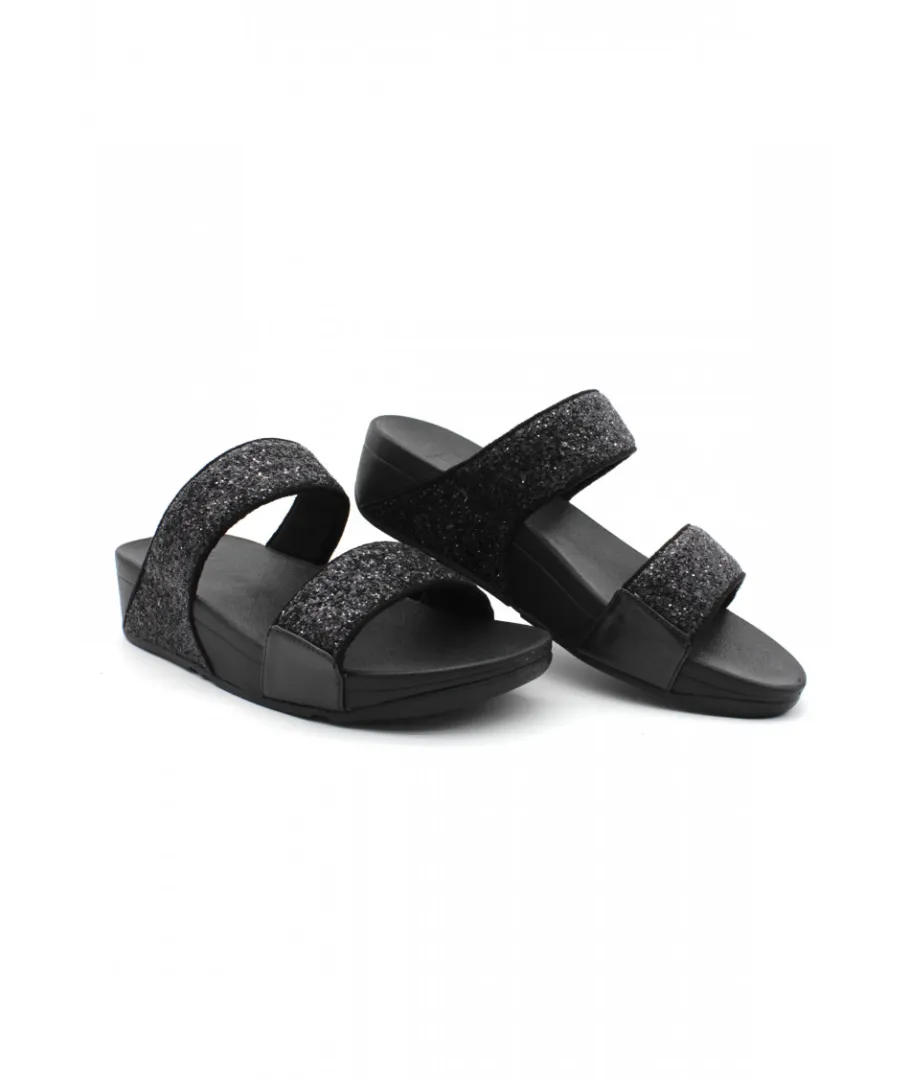 Flash Sale L'Empreinte Chaussures FITFLOP LULU GLITTER SLIDES noir