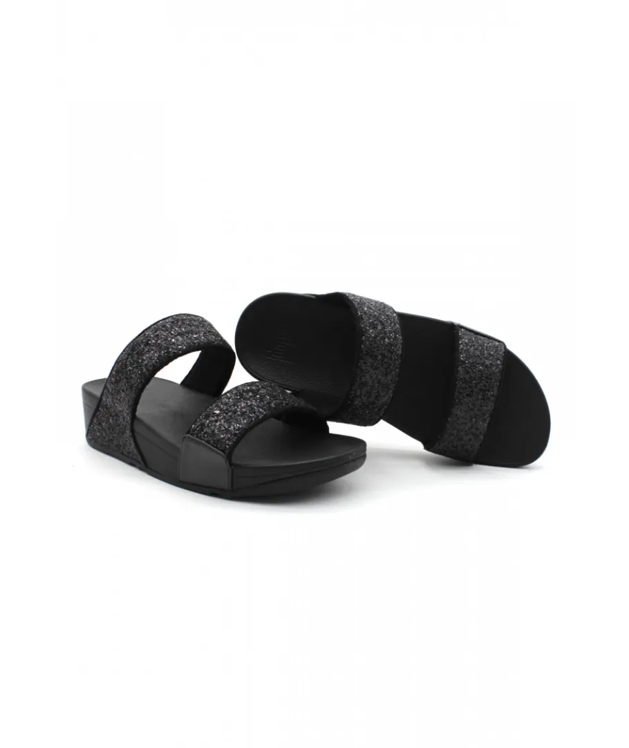 Flash Sale L'Empreinte Chaussures FITFLOP LULU GLITTER SLIDES noir