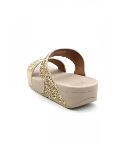 Flash Sale L'Empreinte Chaussures FITFLOP LULU GLITTER SLIDES platine