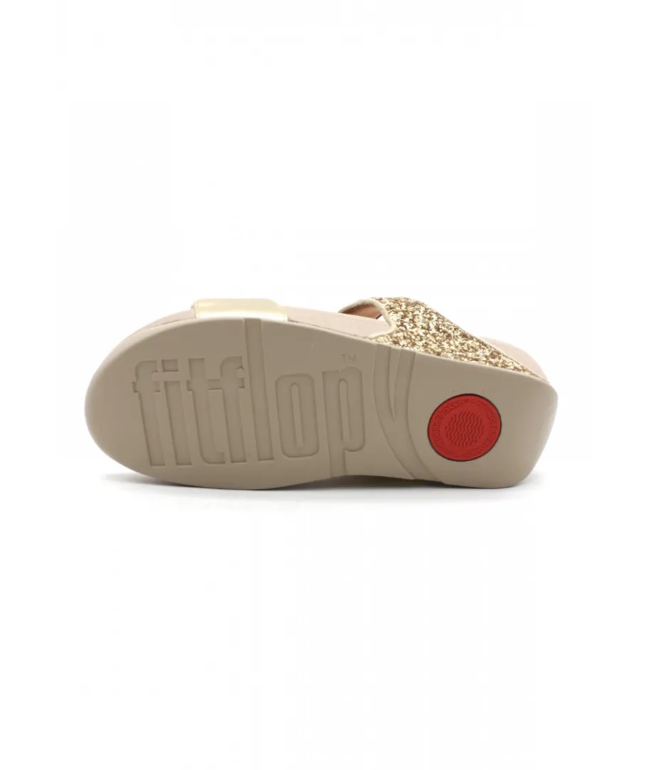 Flash Sale L'Empreinte Chaussures FITFLOP LULU GLITTER SLIDES platine