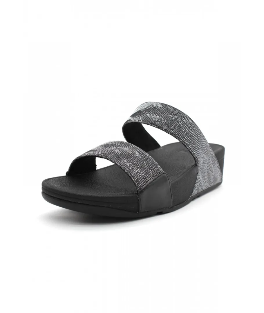 Shop L'Empreinte Chaussures FITFLOP LULU GLITZ SLIDES noir