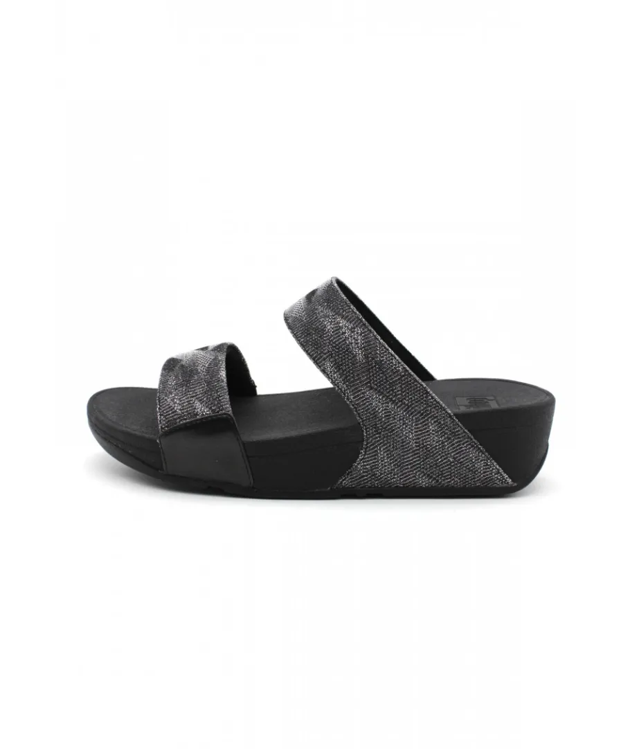 Shop L'Empreinte Chaussures FITFLOP LULU GLITZ SLIDES noir
