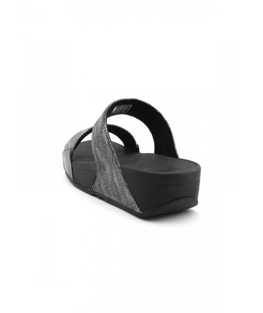 Shop L'Empreinte Chaussures FITFLOP LULU GLITZ SLIDES noir