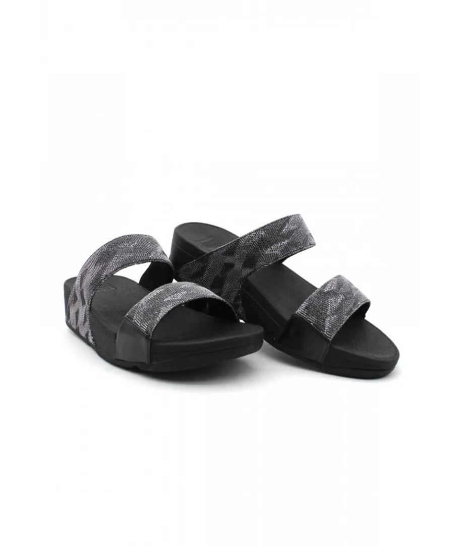 Shop L'Empreinte Chaussures FITFLOP LULU GLITZ SLIDES noir